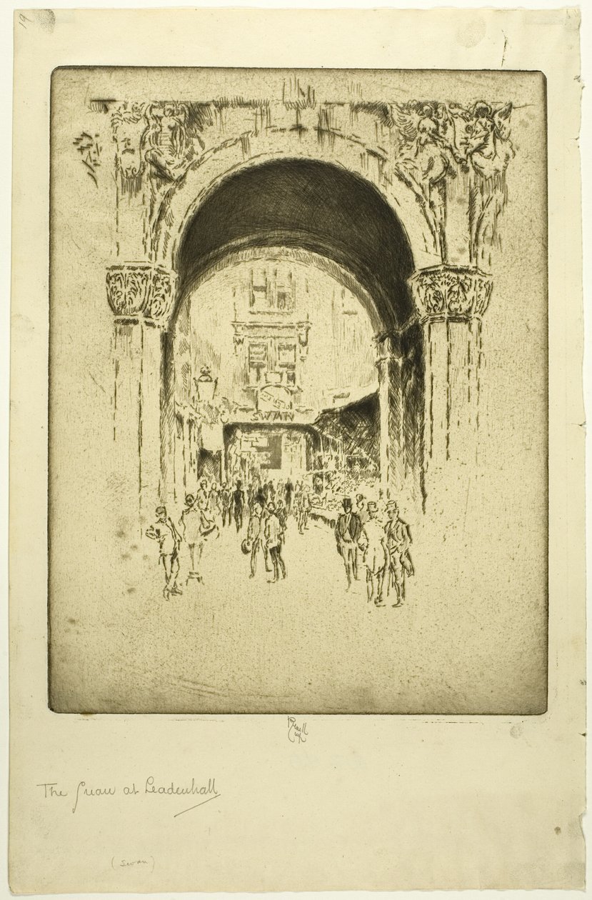 Swan a Leadenhallban alkotó: Joseph Pennell
