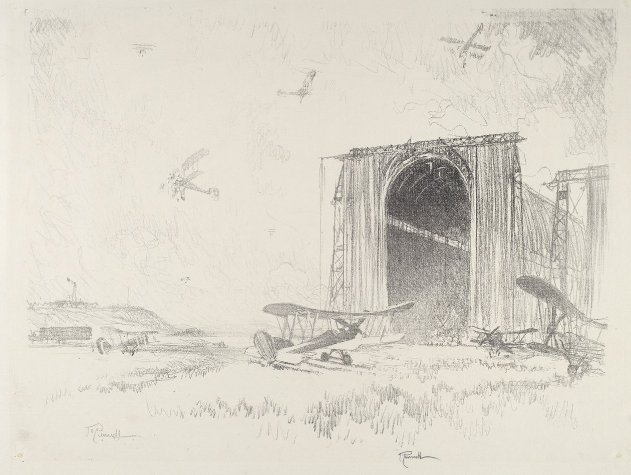 A léghajócsarnok alkotó: Joseph Pennell