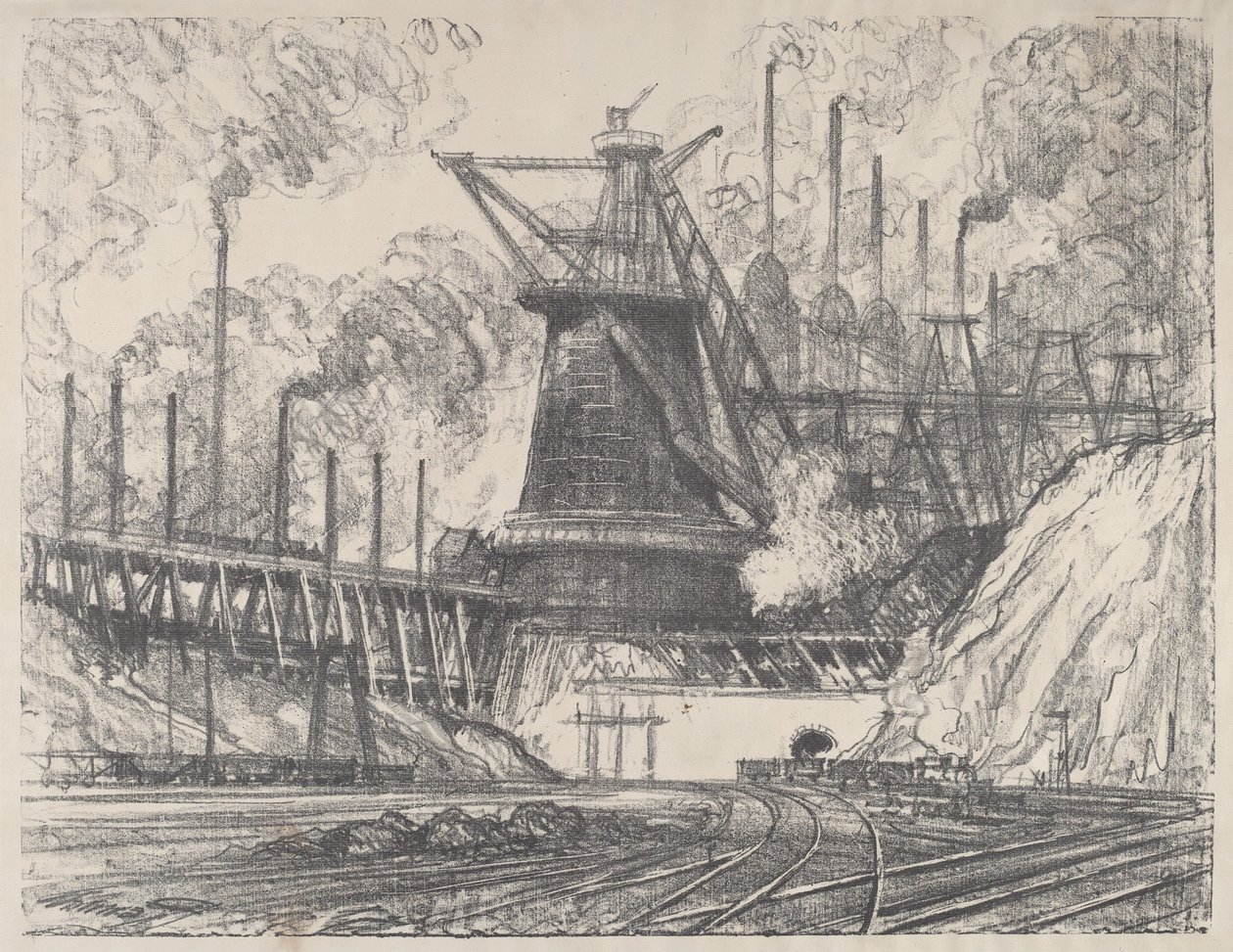 A nagy acélmű, Gary, Indiana alkotó: Joseph Pennell