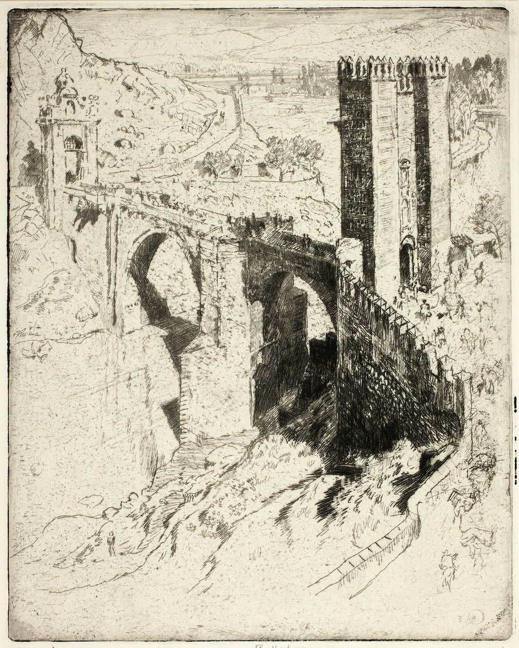 Alcantara hídja, Toledo alkotó: Joseph Pennell
