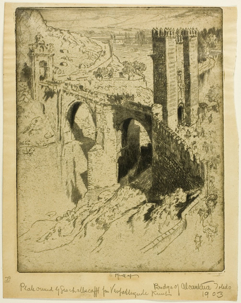Alcantara hídja, Toledo alkotó: Joseph Pennell