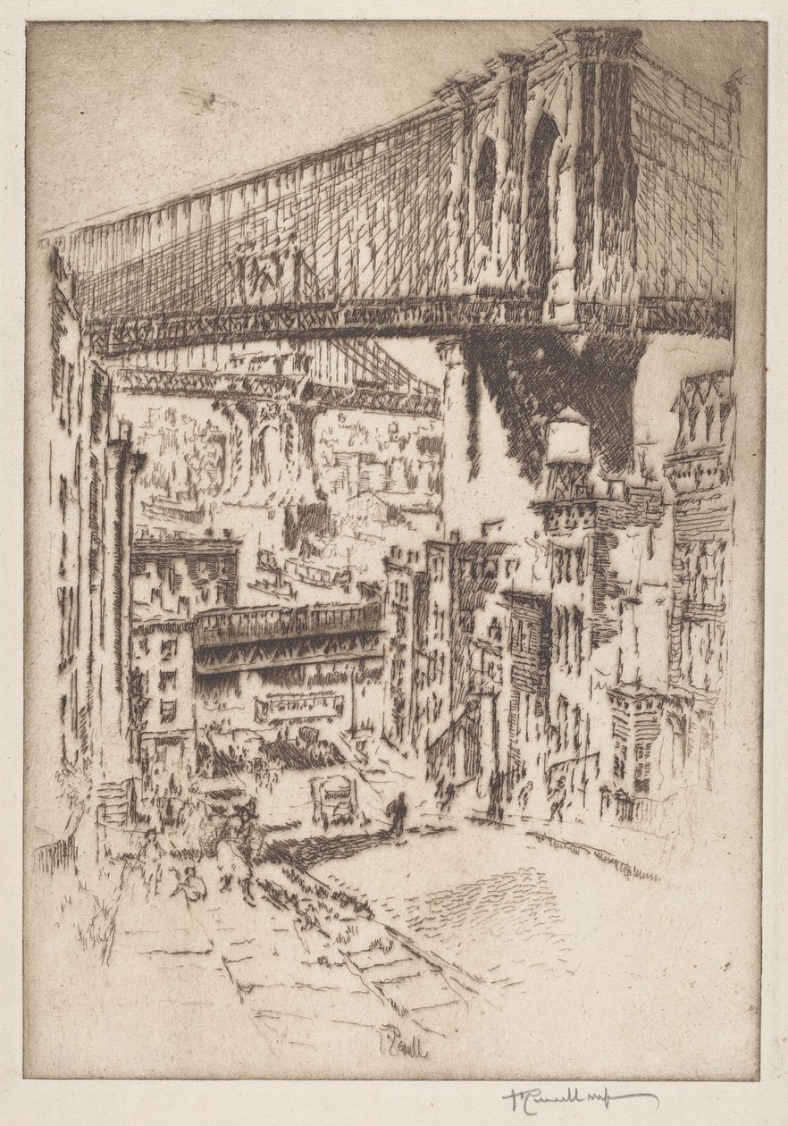 The Bridges, Brooklynból alkotó: Joseph Pennell