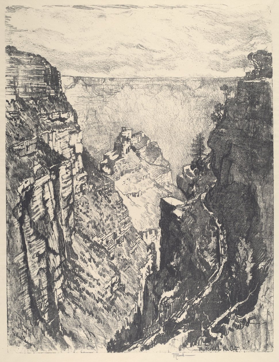 A Bright Angel Trail alkotó: Joseph Pennell