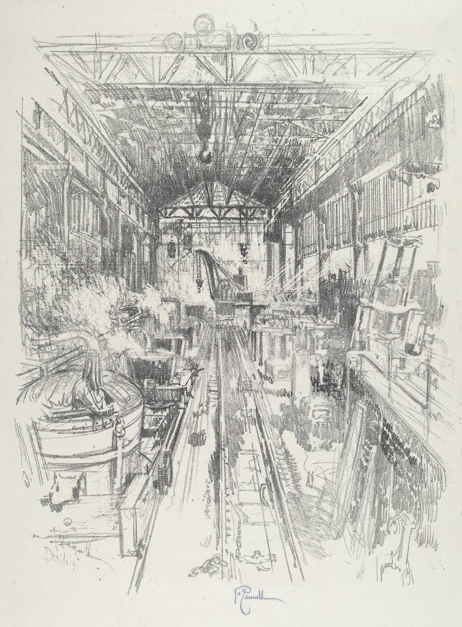 Az üstök, 1916. alkotó: Joseph Pennell
