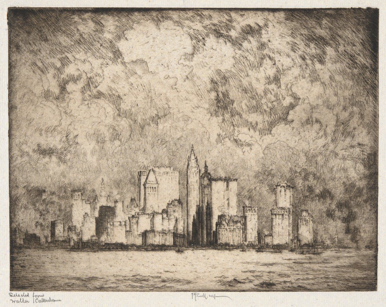 A város 1915-ben alkotó: Joseph Pennell