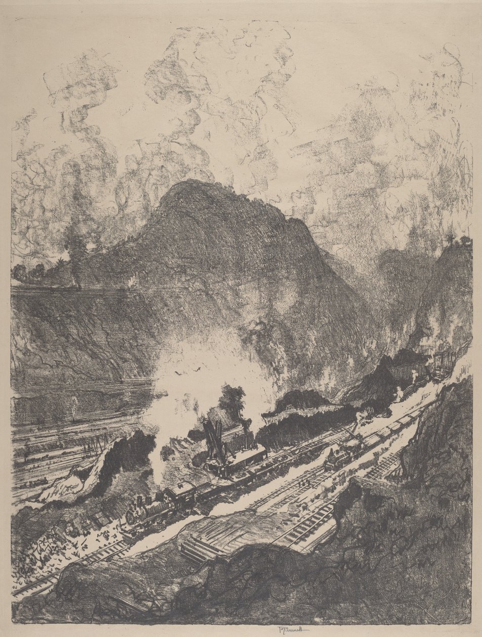 A Culebra vágása alkotó: Joseph Pennell
