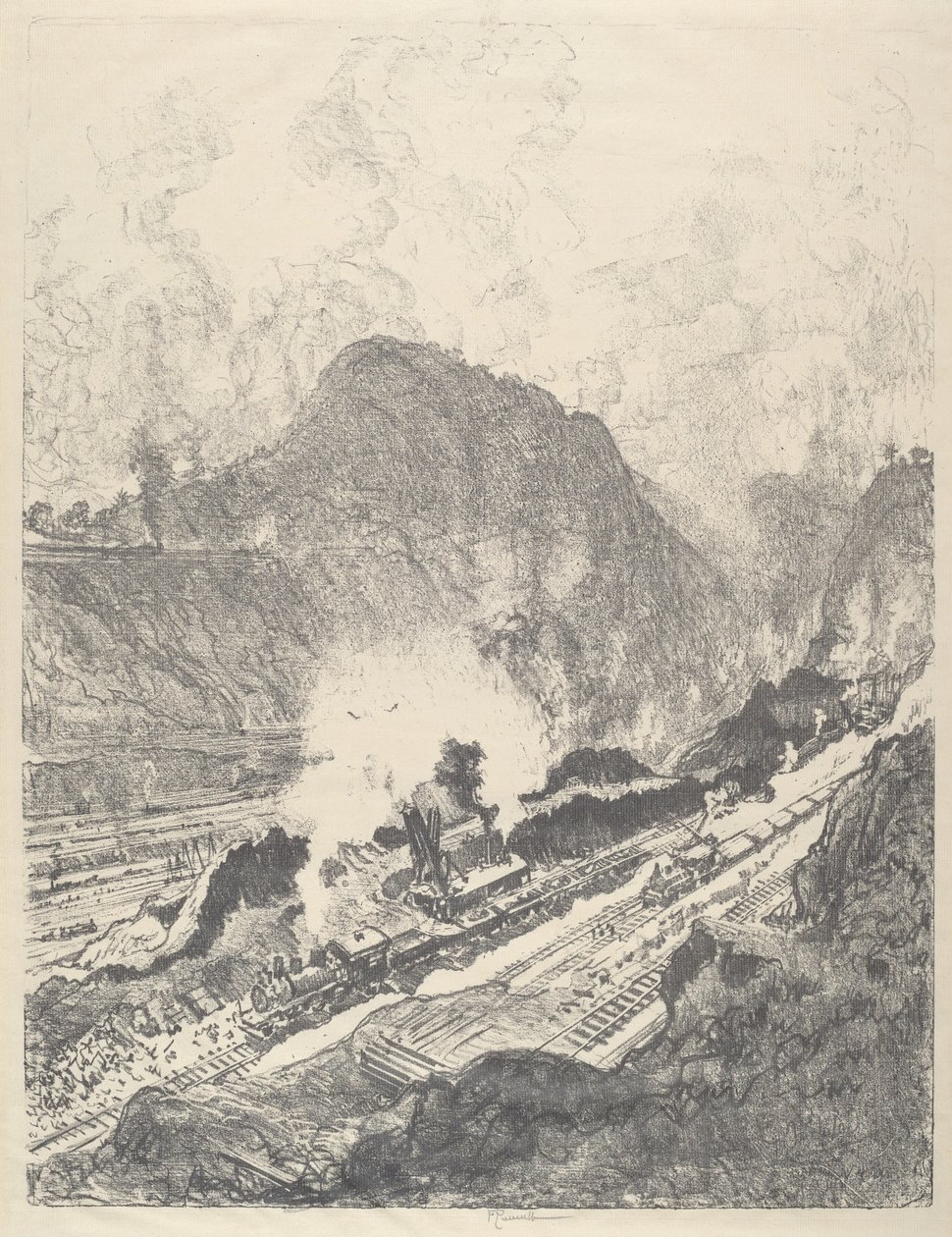 A Culebra vágása alkotó: Joseph Pennell