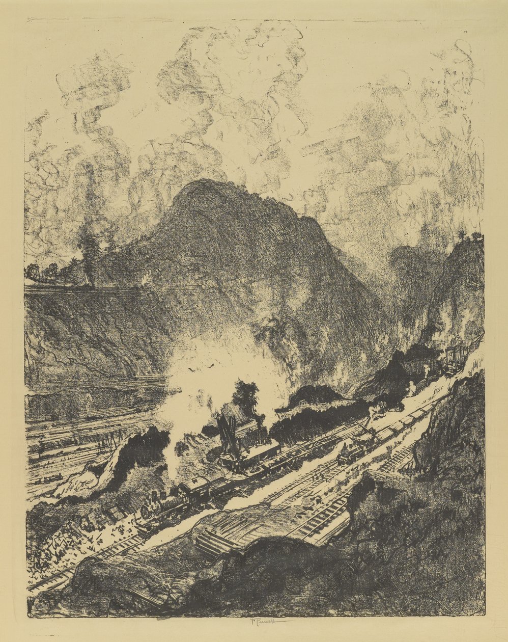 A Culebra vágása alkotó: Joseph Pennell