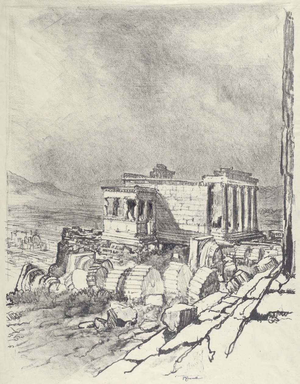 Az Erechtheum alkotó: Joseph Pennell