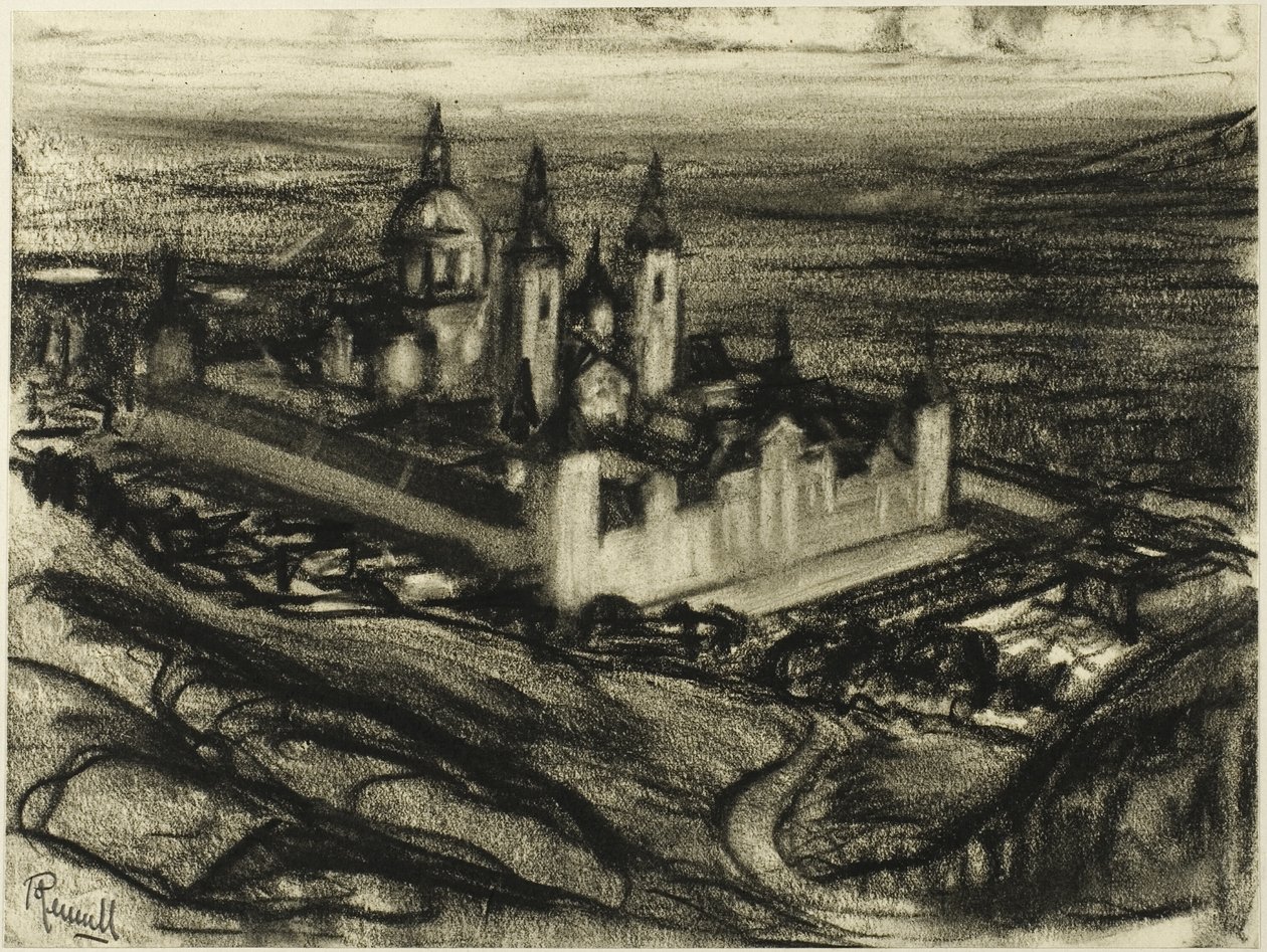 Az Escorial Fülöp székéből (Fülöp széke) alkotó: Joseph Pennell