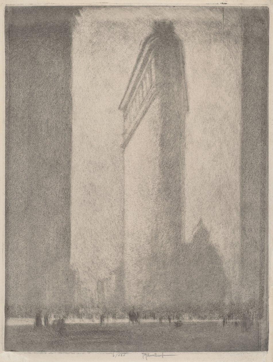 The Flat Iron New York, 1908. alkotó: Joseph Pennell