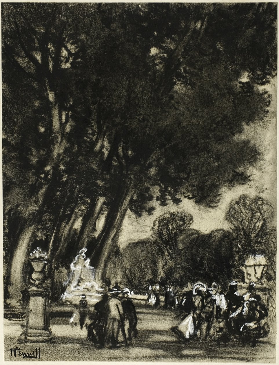 A sziget kertje, Aranjuez alkotó: Joseph Pennell