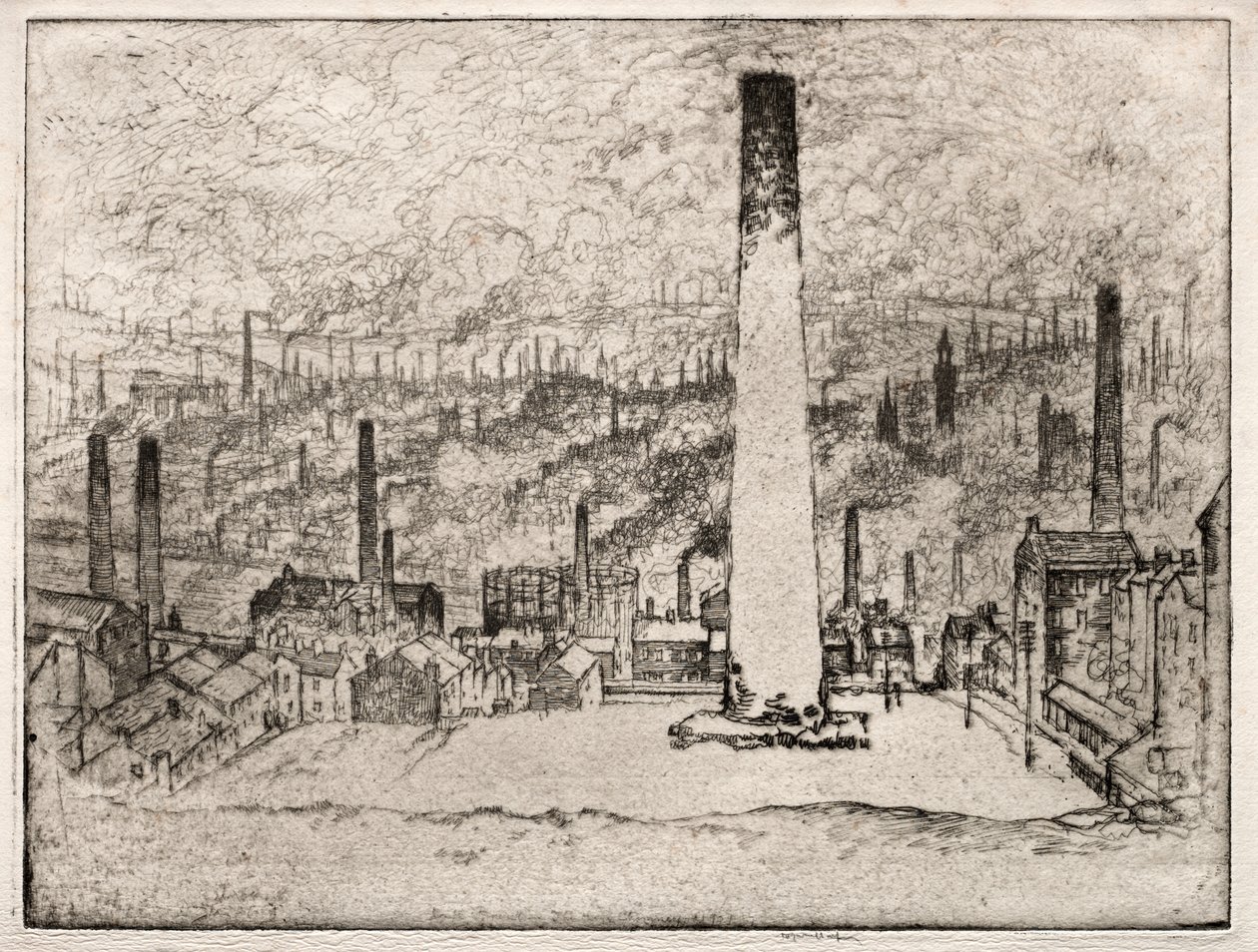 A nagy kémény, Bradford alkotó: Joseph Pennell