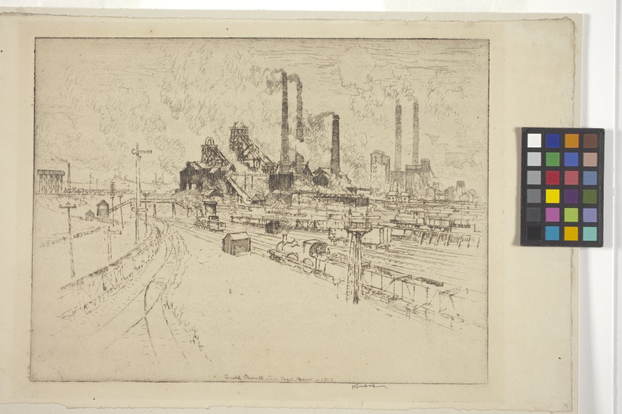 The Great Main, Sheffield közelében (rézkarc) alkotó: Joseph Pennell