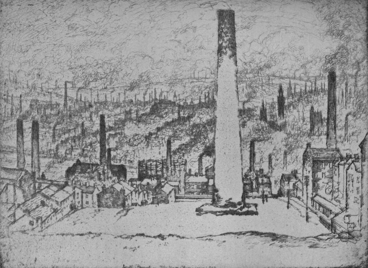 The Great Stack, Bradford, 1909 alkotó: Joseph Pennell