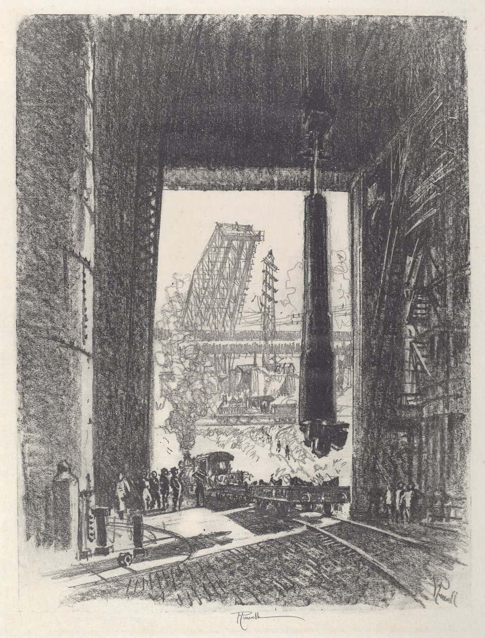 The Gun Pit, No.I alkotó: Joseph Pennell