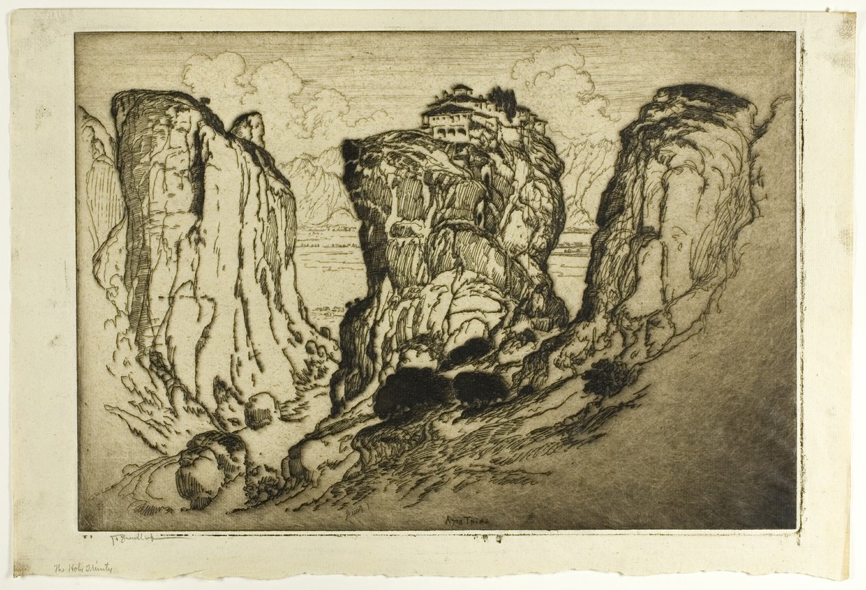 A levegőben lévő kastélyok Szentháromsága alkotó: Joseph Pennell