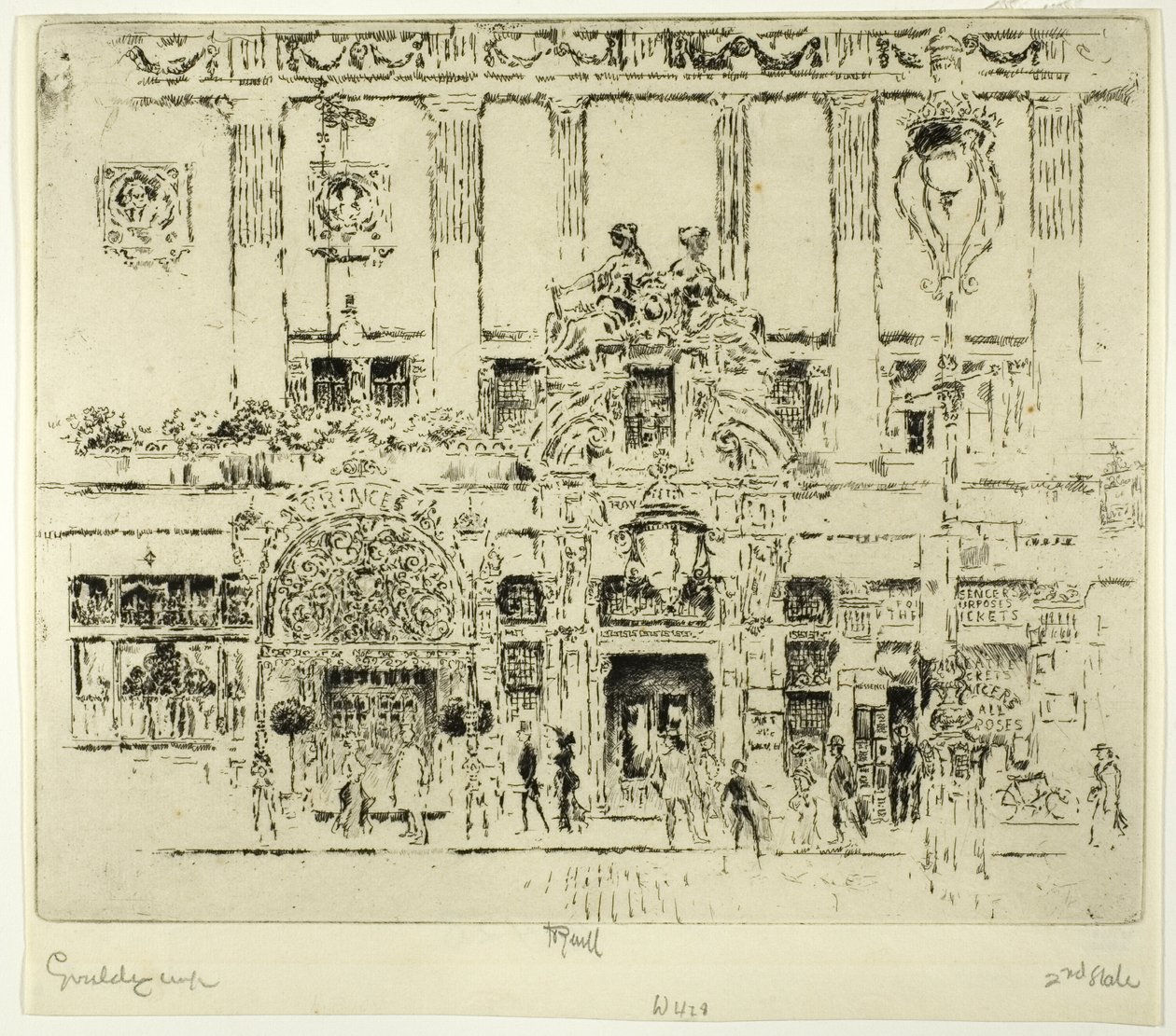 Az Intézet, Piccadilly alkotó: Joseph Pennell
