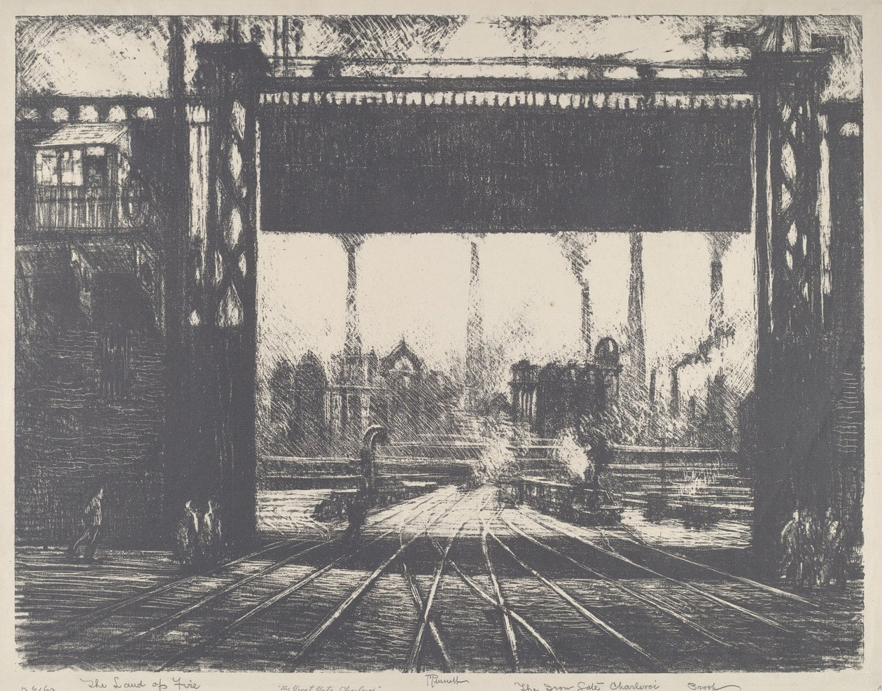 Az „Iron Gate”, Charleroi alkotó: Joseph Pennell