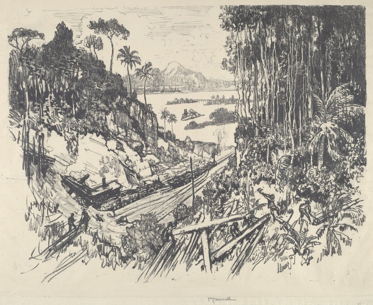 A dzsungel, 1912. alkotó: Joseph Pennell