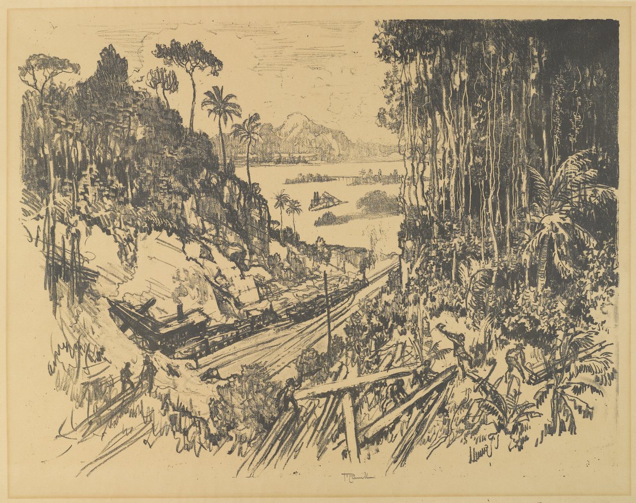 A dzsungel, 1912 alkotó: Joseph Pennell