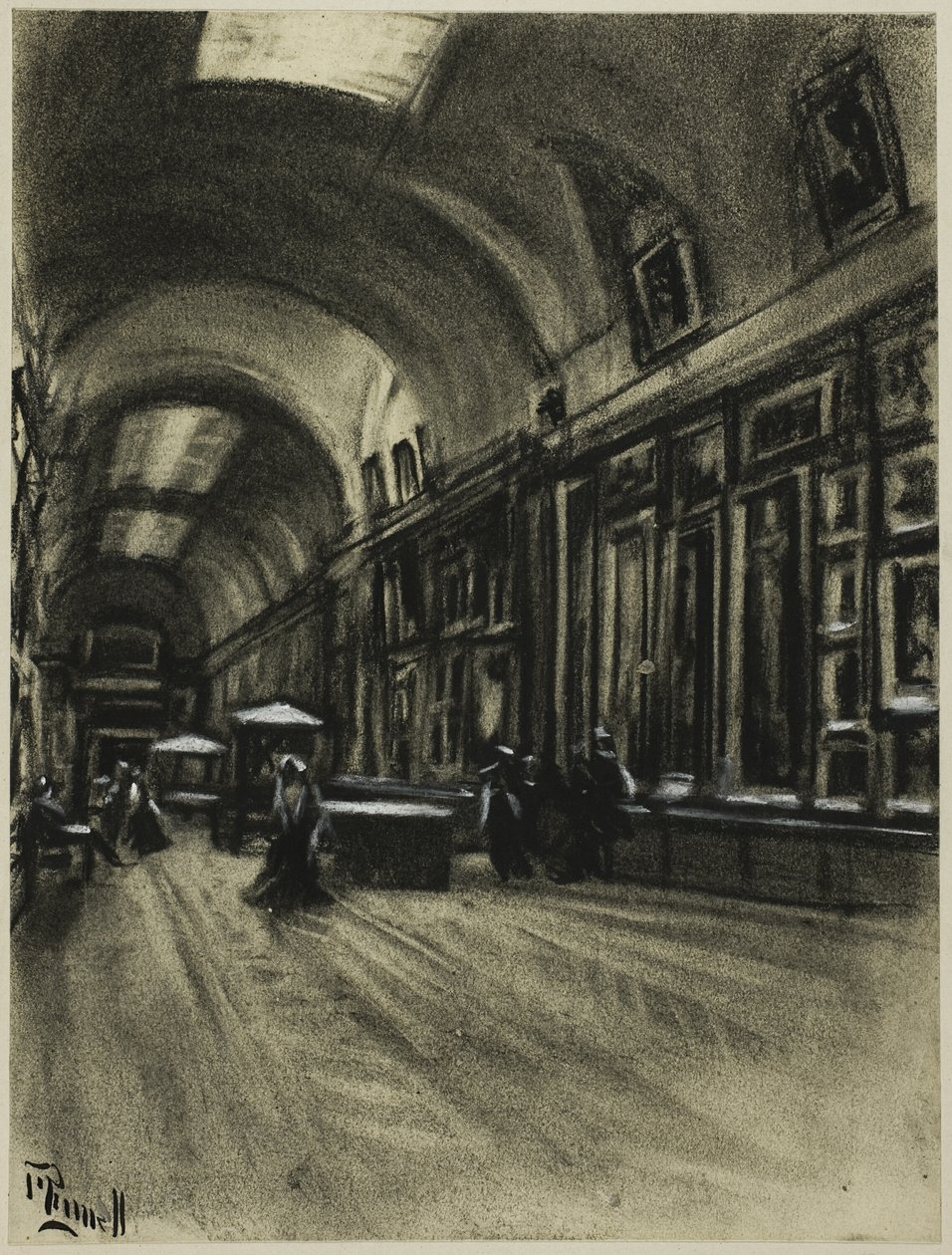 A Long Gallery, Prado alkotó: Joseph Pennell