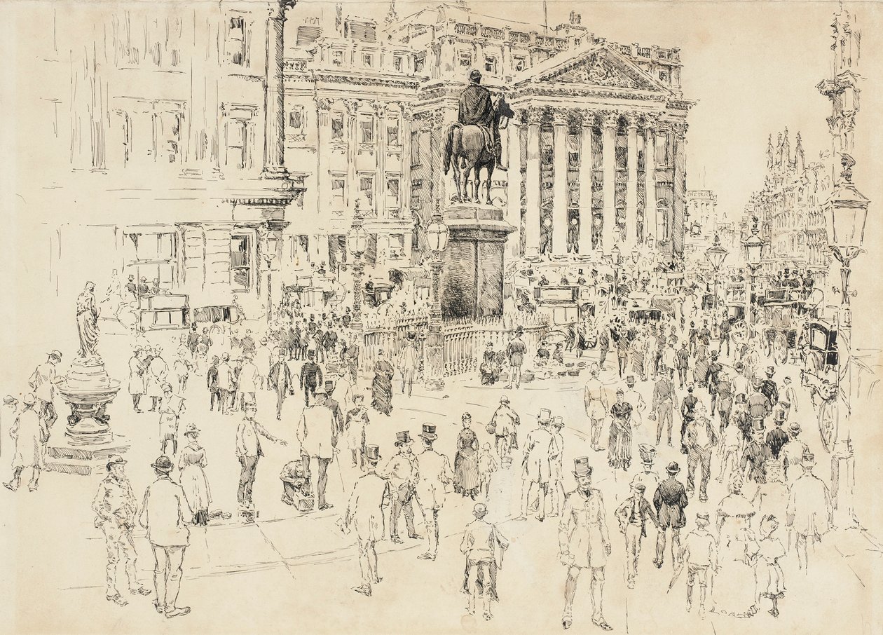 A Mansion House, a londoni főpolgármester rezidenciája alkotó: Joseph Pennell