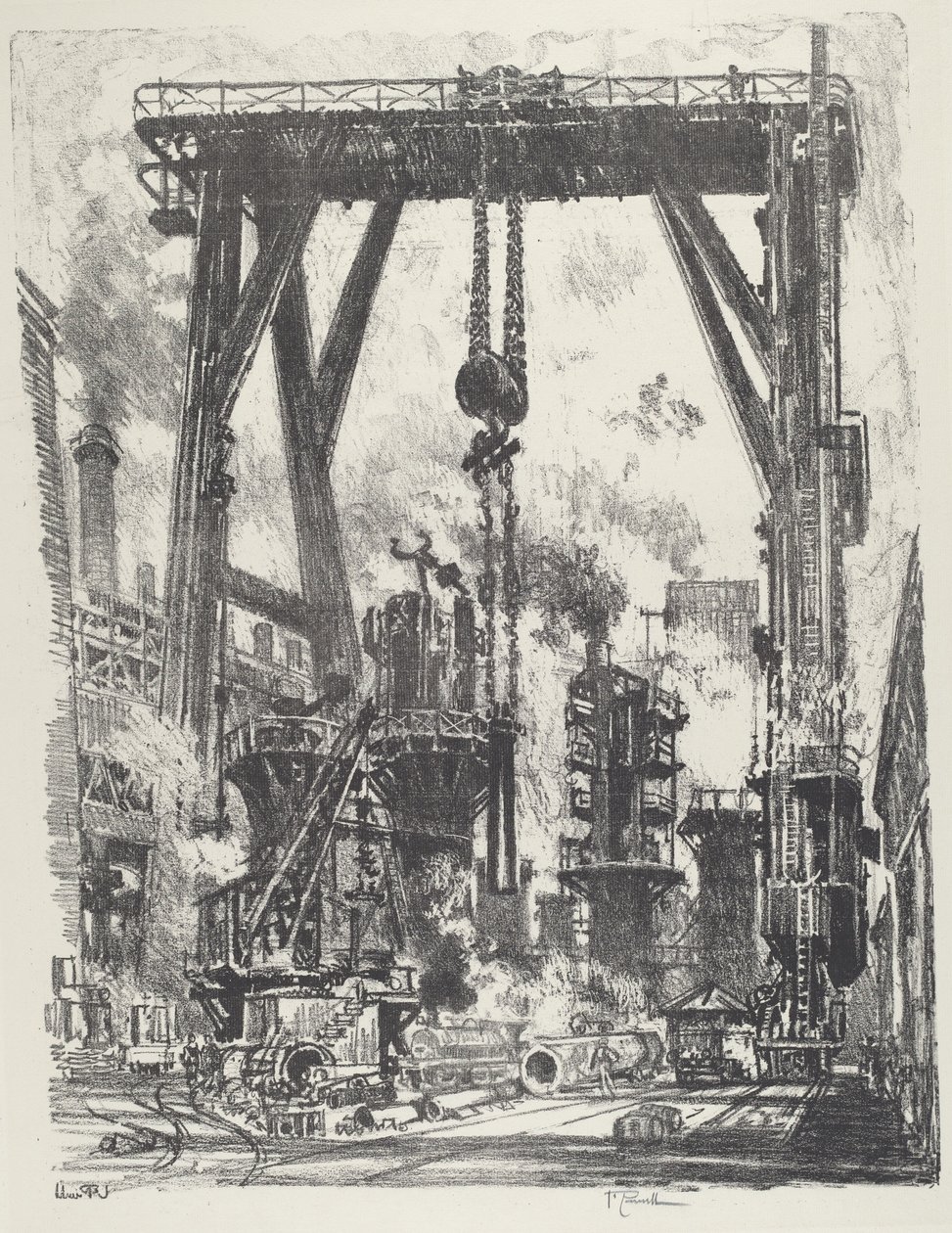 A régi fegyvergödör alkotó: Joseph Pennell