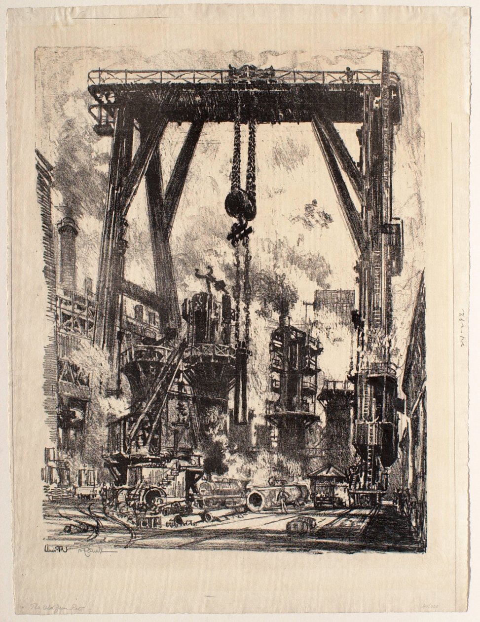 A régi lövegállás alkotó: Joseph Pennell