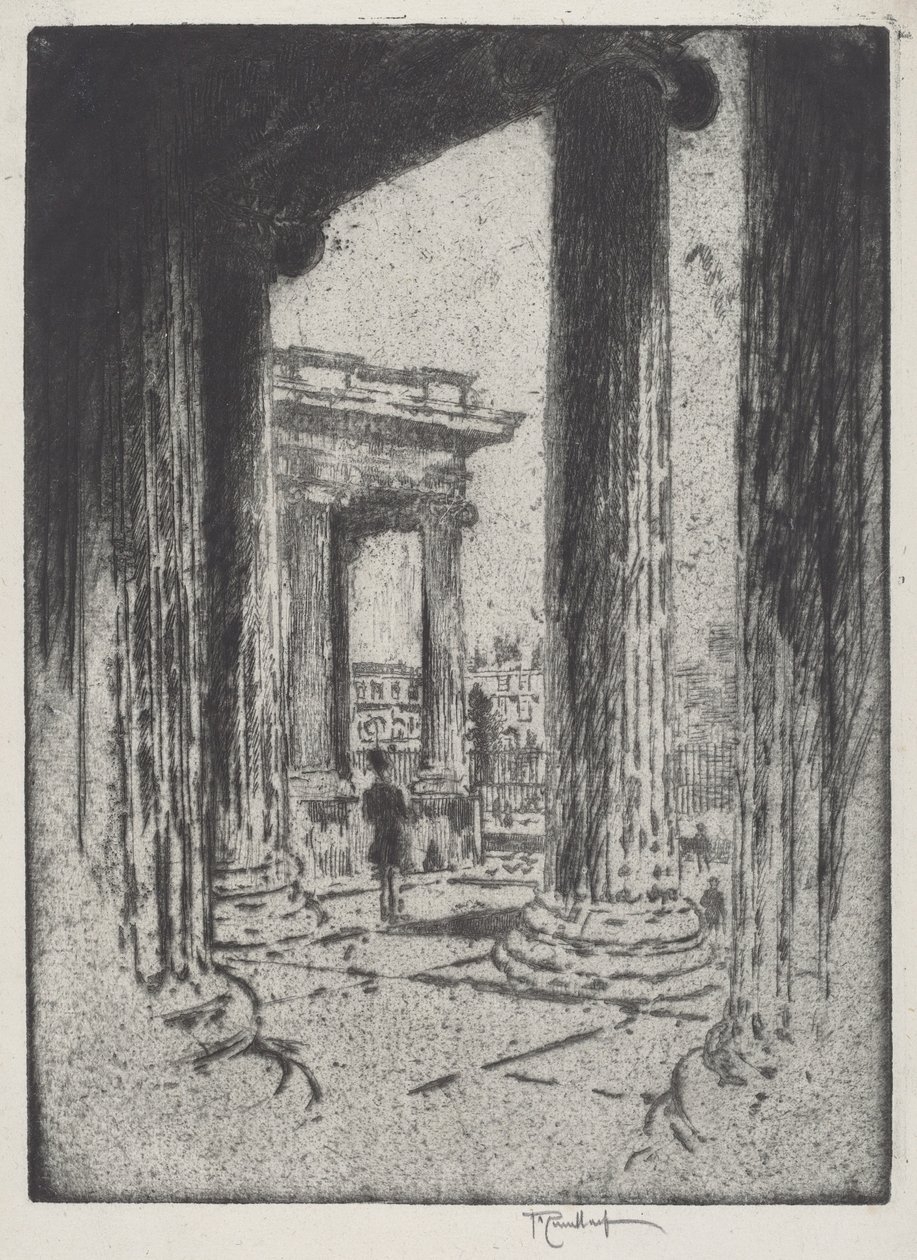 A Portico, British Museum alkotó: Joseph Pennell