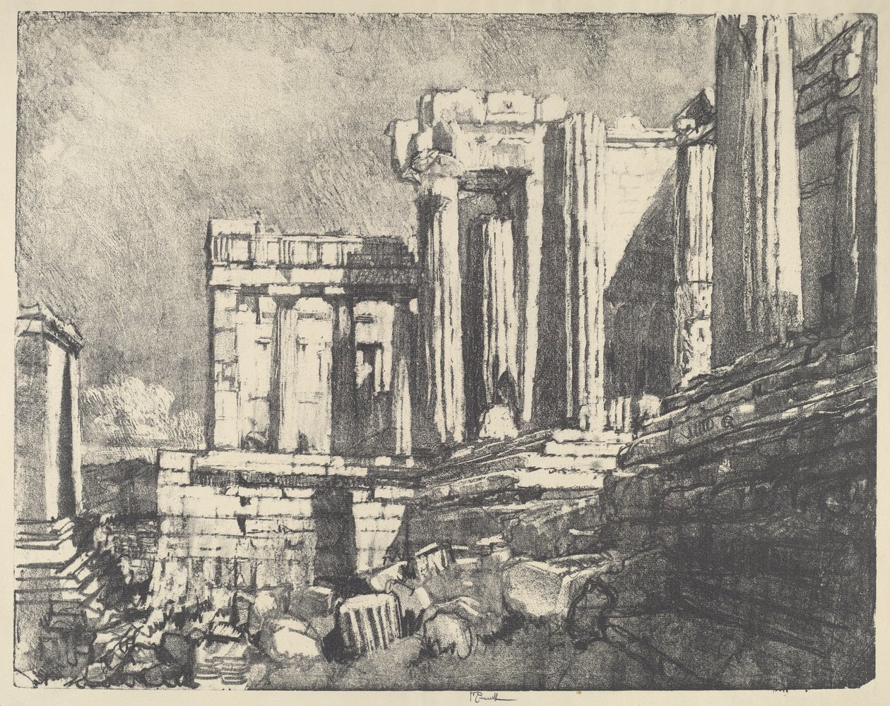 Propylaea, Athén alkotó: Joseph Pennell
