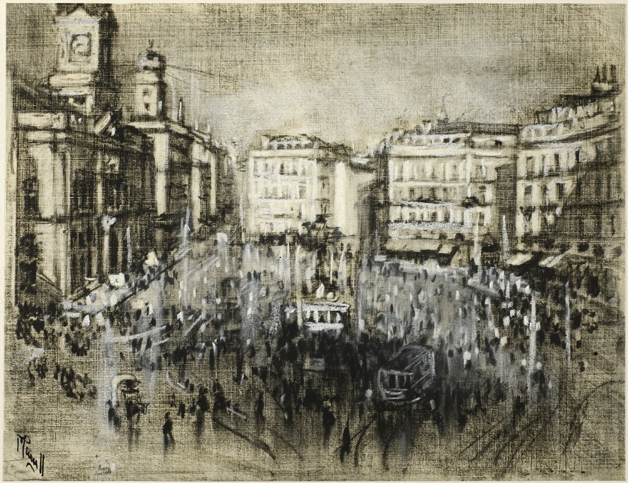 A Puerta del Sol, Madrid alkotó: Joseph Pennell