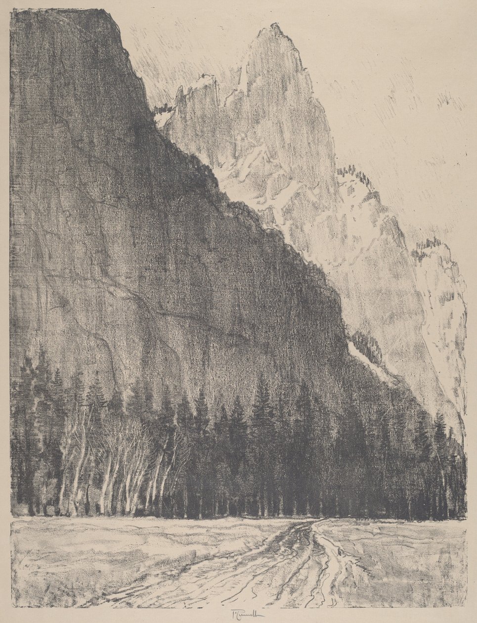 A Sentinel, 1912. alkotó: Joseph Pennell