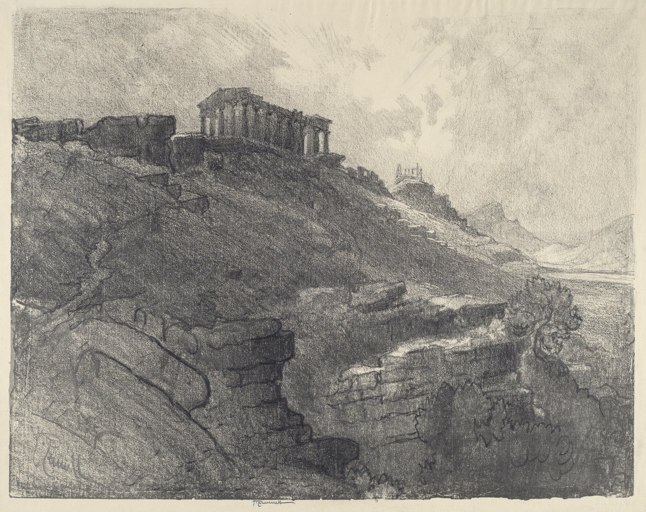 A templomok a falon, Girgenti alkotó: Joseph Pennell