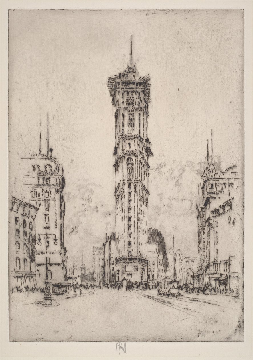 A Times épülete alkotó: Joseph Pennell