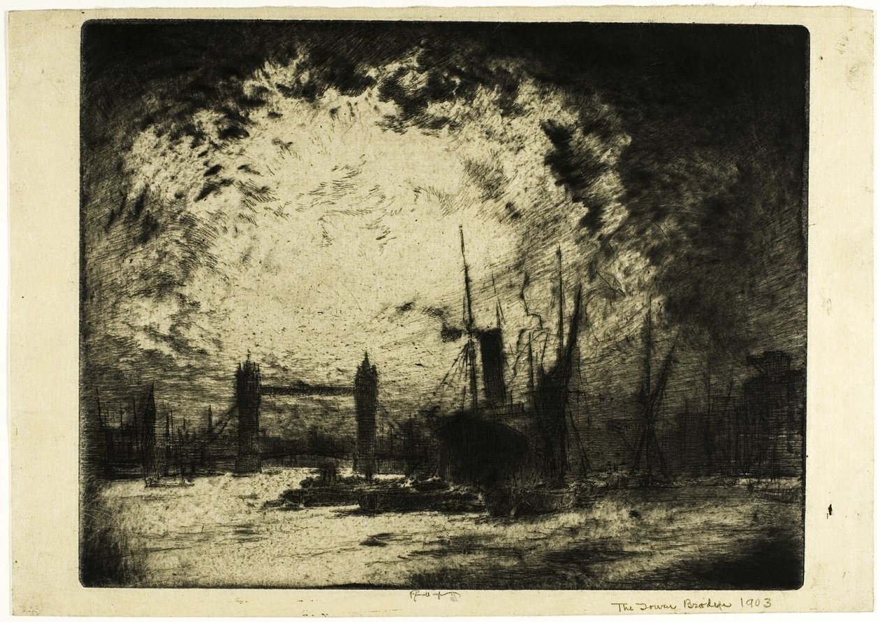 A Tower Bridge, este alkotó: Joseph Pennell