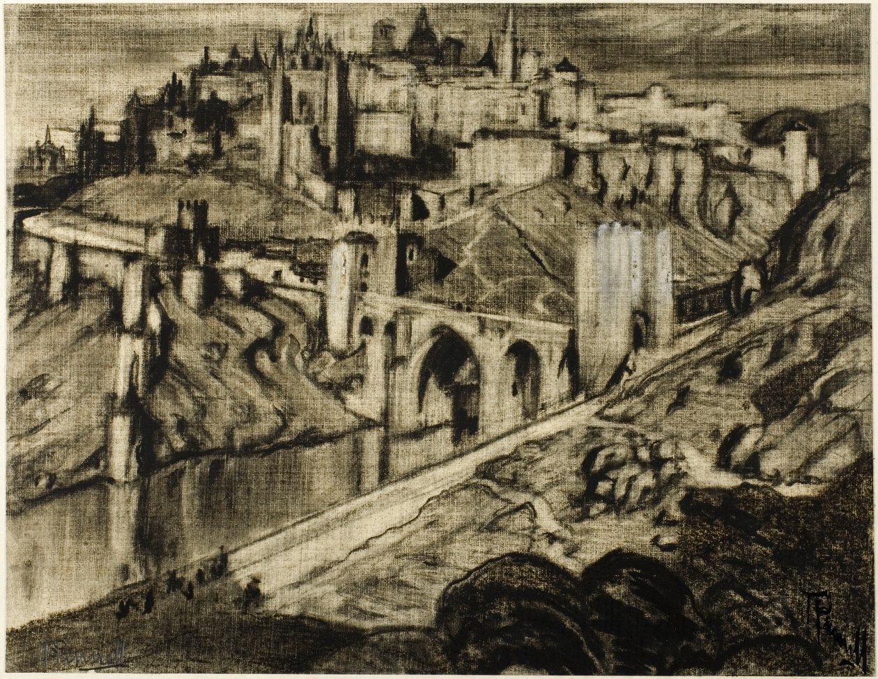 A toronymagas város, Toledo alkotó: Joseph Pennell