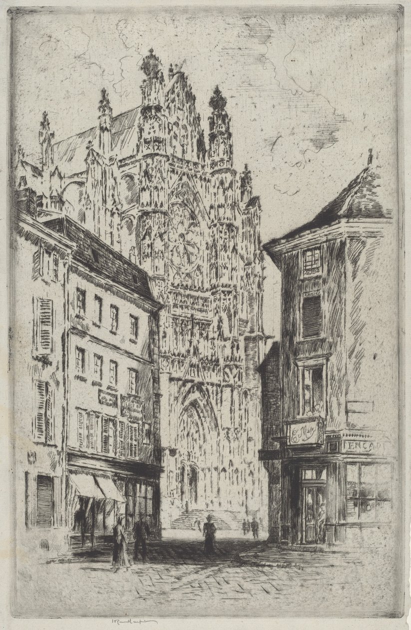 A kereszthajó, Beauvais alkotó: Joseph Pennell