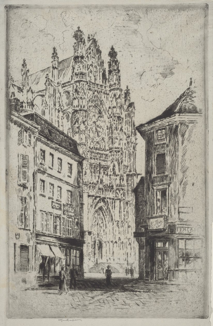 A kereszthajó, Beauvais alkotó: Joseph Pennell