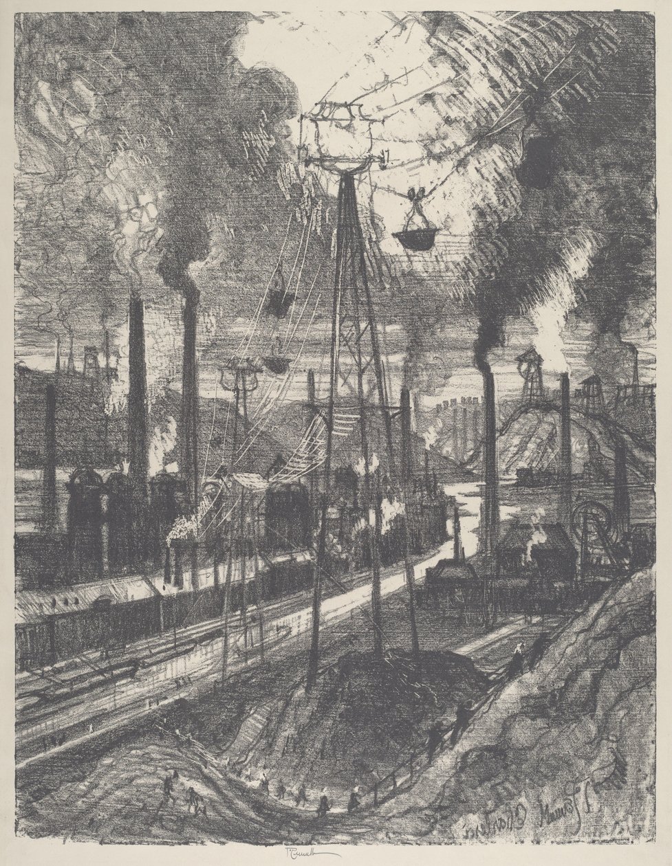 Utazók, Charleroi alkotó: Joseph Pennell