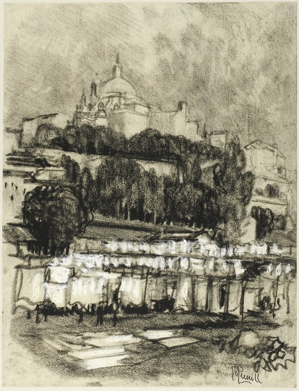 Madrid mosóhelye alkotó: Joseph Pennell