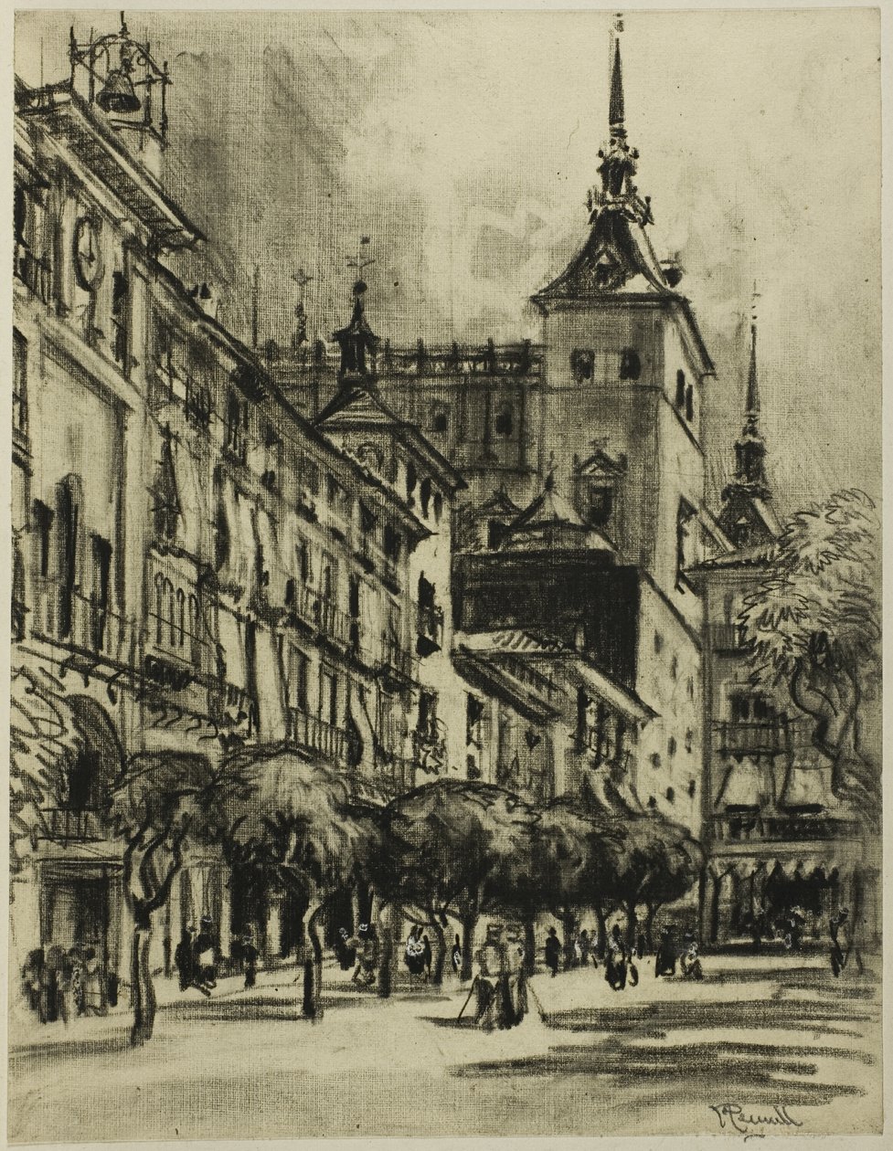 A Zocodover, Toledo alkotó: Joseph Pennell