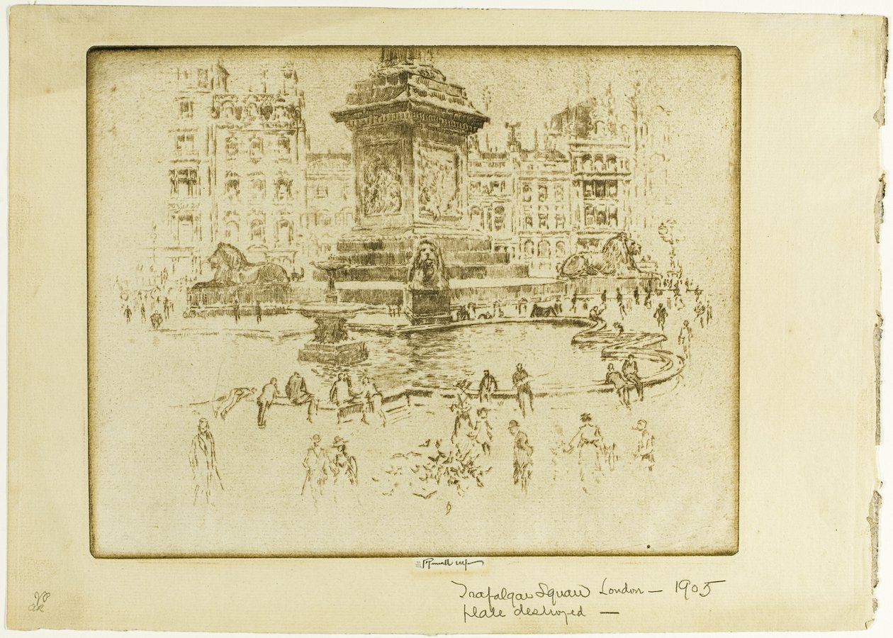 Trafalgar tér alkotó: Joseph Pennell