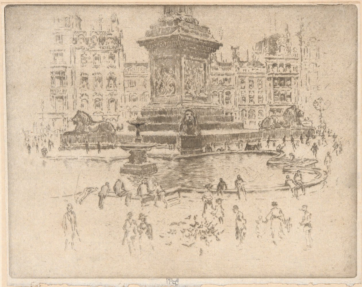 Trafalgar tér alkotó: Joseph Pennell