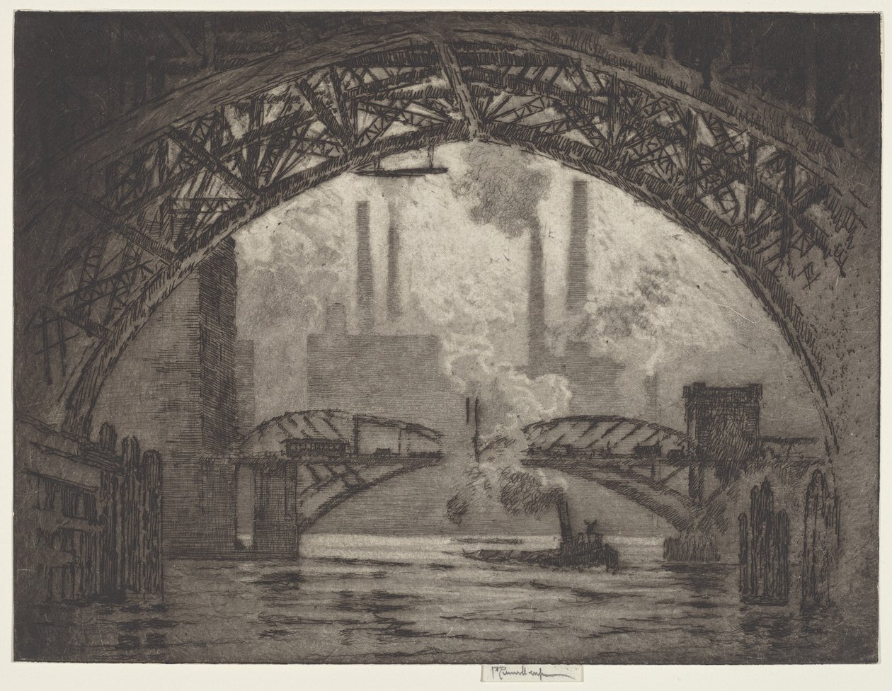 A hidak alatt, Chicago alkotó: Joseph Pennell