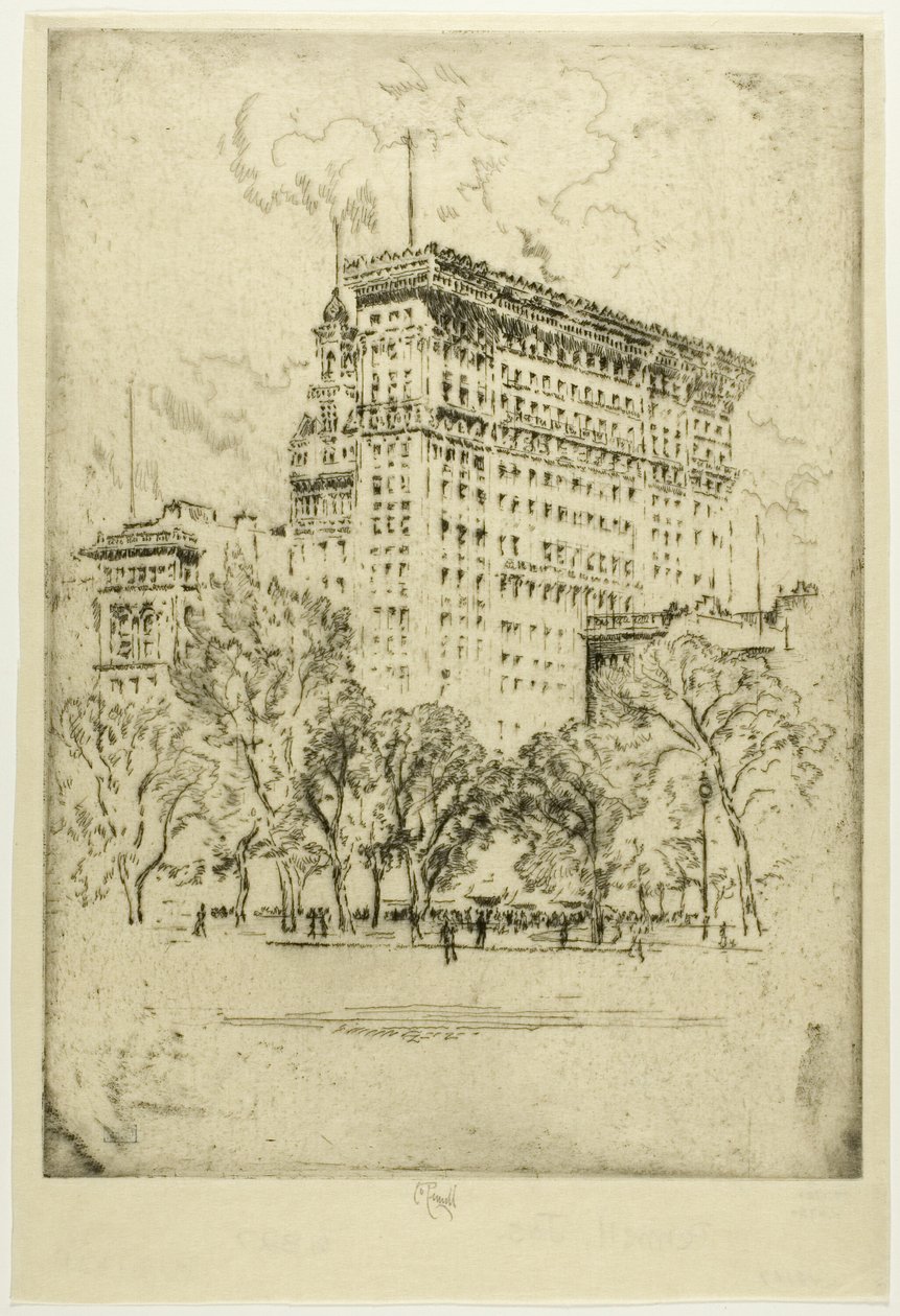 Union Square és Bank of Metropolis alkotó: Joseph Pennell