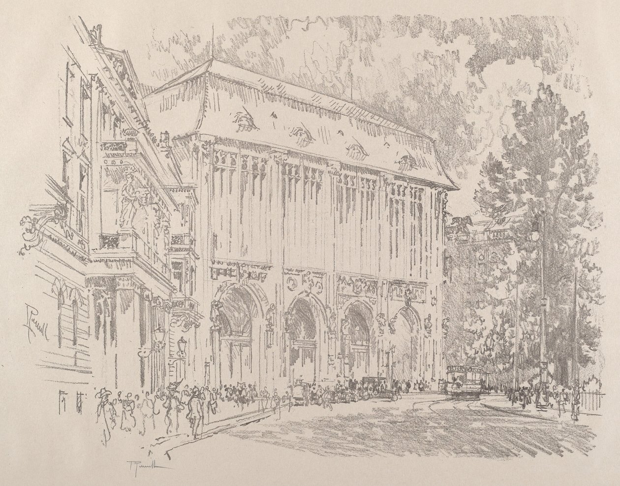 Wertheim, Leipziger Platz, Berlin alkotó: Joseph Pennell