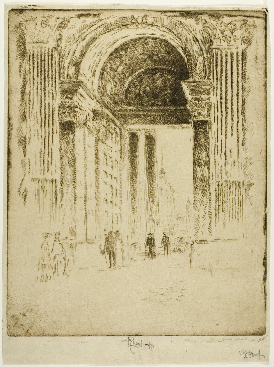 Nyugati ajtó, Szent Pál templom alkotó: Joseph Pennell