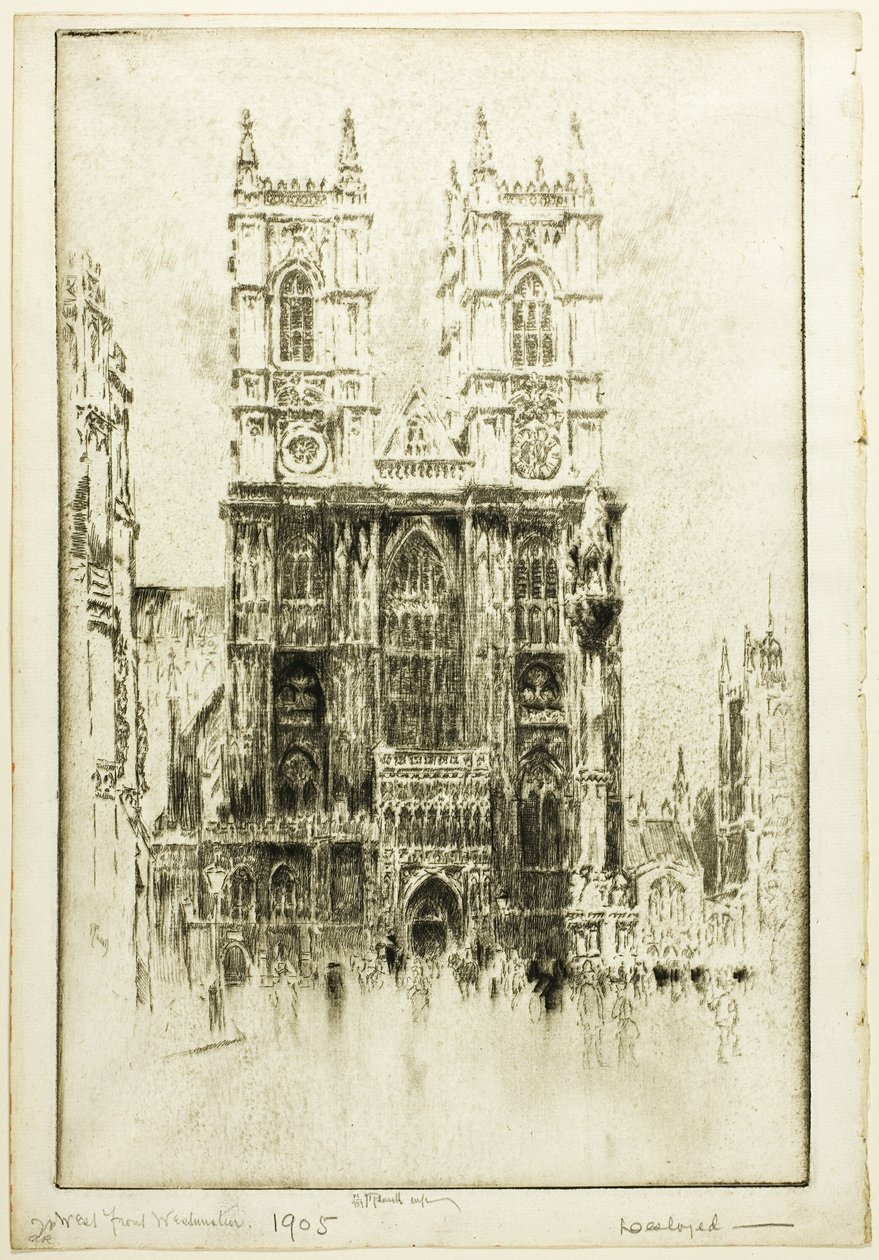 West Front, Westminster Abbey alkotó: Joseph Pennell