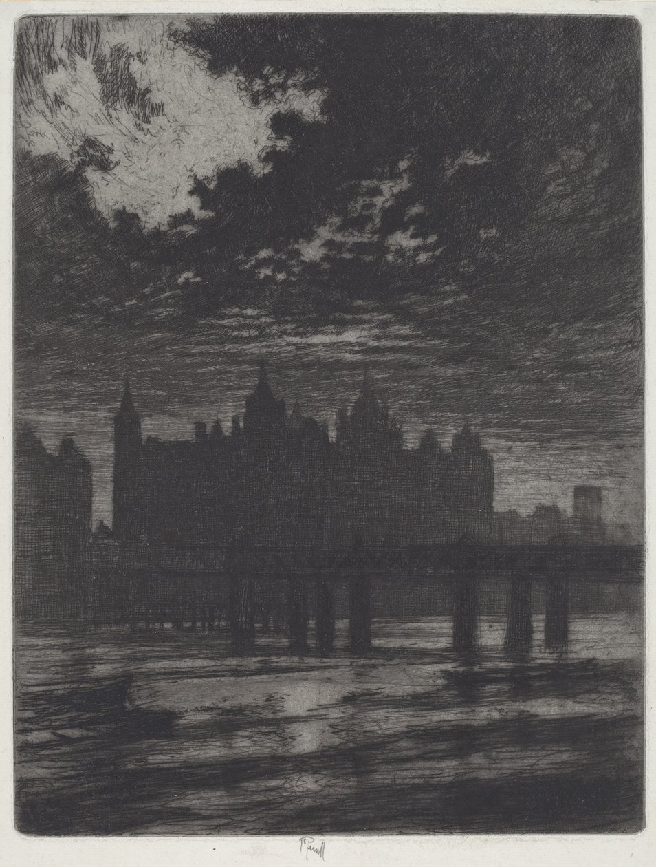 Whitehall Bíróság alkotó: Joseph Pennell